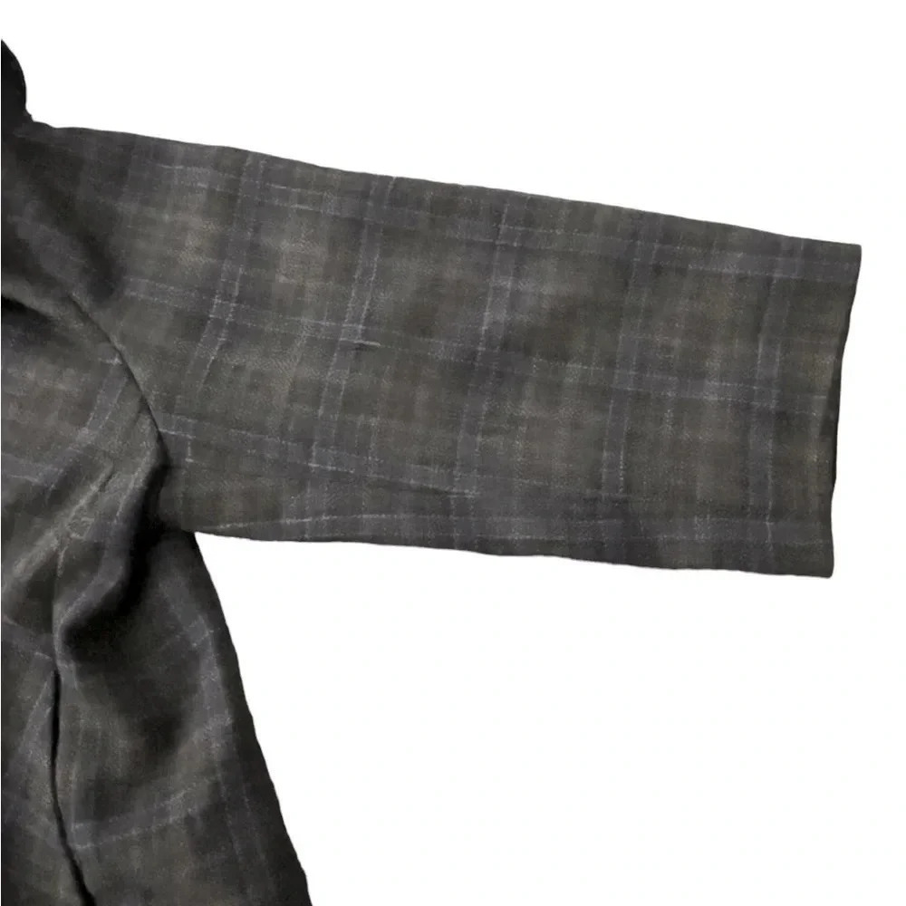 Cabi Plaid Court Cape Jacket Gray Plaid Style 916 Size 10 Business Singl… - Picture 6 of 13